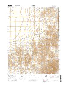 2015 Map of Winnemucca Mountain, 2015 Print
