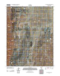 2012 Map of Yelland Dry Lake, 2012 Print