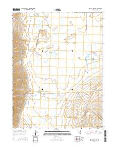 2014 Map of Yelland Dry Lake, 2014 Print