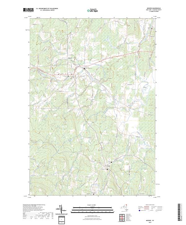 US Topo 7.5minute map for Mooers, NY ScienceBaseCatalog