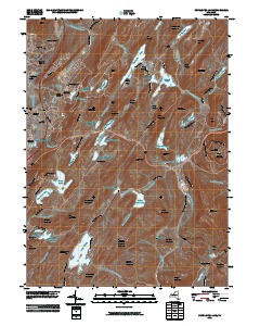 2010 Map of Popolopen Lake, 2010 Print