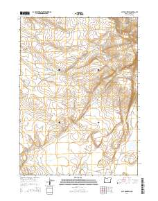 2014 Map of Acty Mountain, 2014 Print