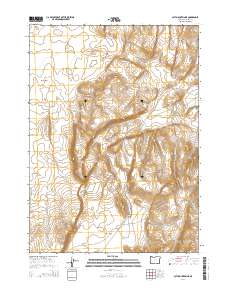 2014 Map of Acty Mountain NE, 2014 Print