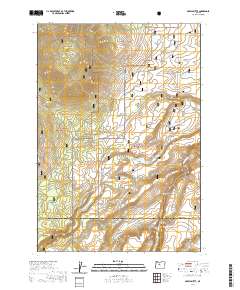 2020 Map of Akawa Butte, 2020 Print