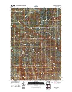 2011 Map of Akers Butte, 2011 Print