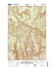 2014 Map of Akers Butte, 2014 Print
