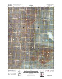 2011 Map of Alkali Buttes, 2011 Print