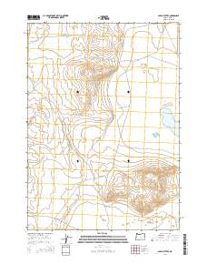 2014 Map of Alkali Buttes, 2014 Print