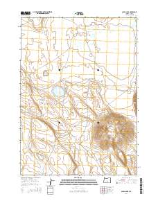 2014 Map of Alkali Lake, 2014 Print
