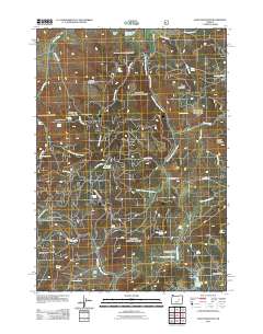 2011 Map of Alsup Mountain, 2011 Print