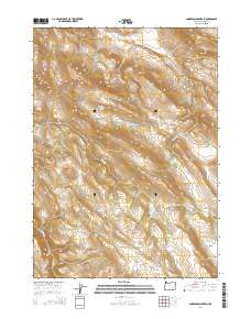 2014 Map of Anderson Mountain, 2014 Print