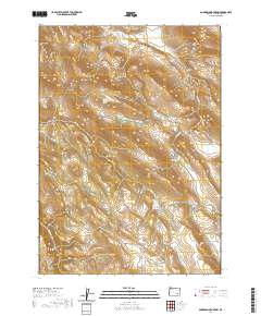 2020 Map of Anderson Mountain, 2020 Print