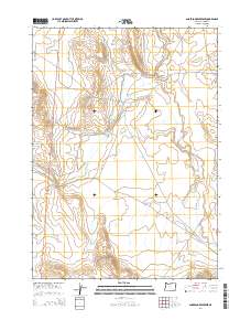 2014 Map of Anderson Reservoir, 2014 Print