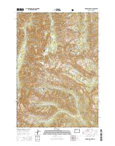 2014 Map of Aneroid Mountain, 2014 Print