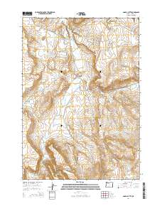 2014 Map of Angell Butte, 2014 Print
