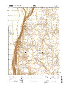 2014 Map of Antelope Butte, 2014 Print