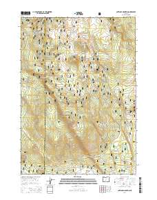 2014 Map of Antelope Mountain, 2014 Print