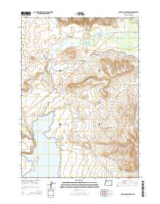 2014 Map of Antelope Reservoir, 2014 Print