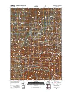 2011 Map of Anthony Butte, 2011 Print