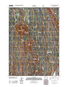 2011 Map of Applegate Butte, 2011 Print