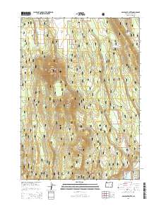 2014 Map of Applegate Butte, 2014 Print