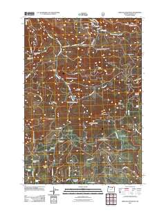 2011 Map of Arbuckle Mountain, 2011 Print