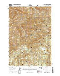 2014 Map of Arbuckle Mountain, 2014 Print