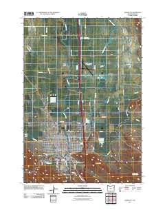2011 Map of Baker City, 2011 Print