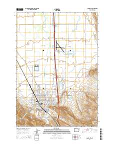 2014 Map of Baker City, 2014 Print