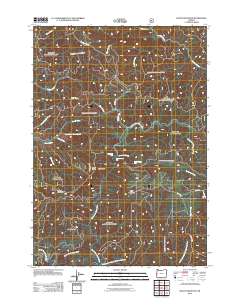 2011 Map of Baldy Mountain, 2011 Print