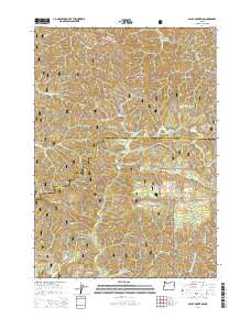 2014 Map of Baldy Mountain, 2014 Print