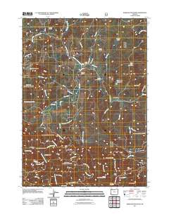 2011 Map of Barklow Mountain, 2011 Print