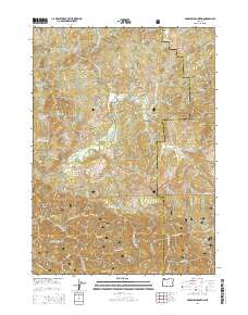 2014 Map of Barklow Mountain, 2014 Print