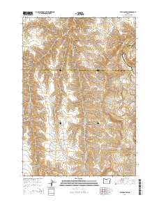 2014 Map of Bath Canyon, 2014 Print