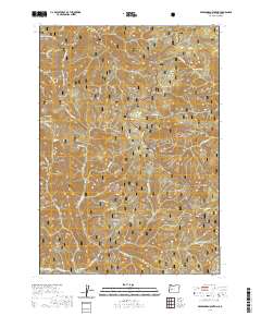 2020 Map of Bearbones Mountain, 2020 Print