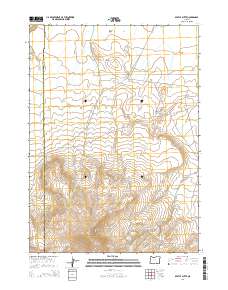 2014 Map of Beatys Butte, 2014 Print