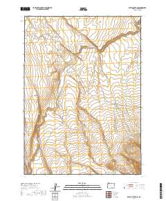 2020 Map of Beatys Butte NW, 2020 Print