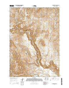 2014 Map of Becker Creek, 2014 Print