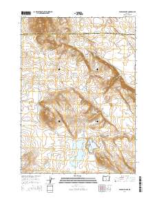 2014 Map of Benjamin Lake, 2014 Print