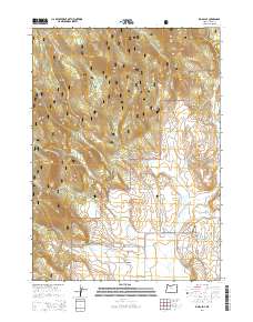 2014 Map of Big Baldy, 2014 Print