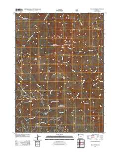 2011 Map of Big Craggies, 2011 Print