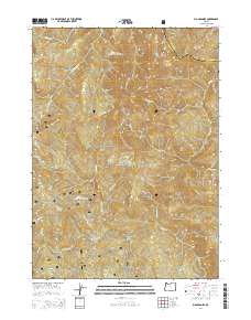 2014 Map of Big Craggies, 2014 Print