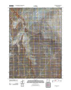 2011 Map of Blitzen SW, 2011 Print
