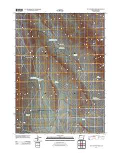 2011 Map of Blue Mountain Basin, 2011 Print