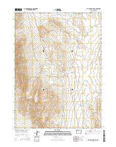 2014 Map of Blue Mountain Pass, 2014 Print
