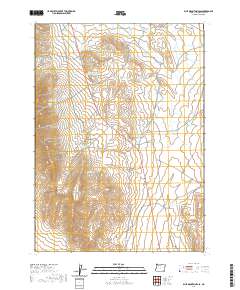 2020 Map of Blue Mountain Pass, 2020 Print