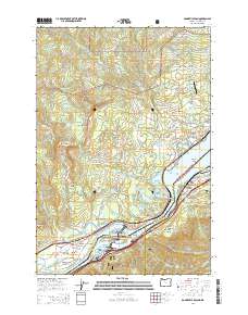 2014 Map of Bonneville Dam, 2014 Print
