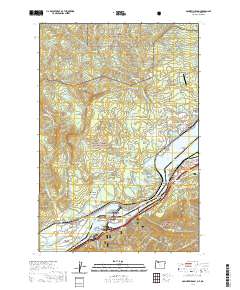 2020 Map of Bonneville Dam, 2020 Print