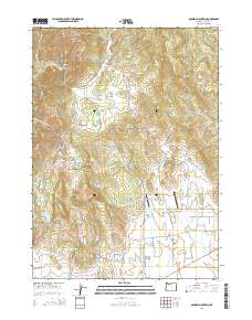 2014 Map of Boswell Mountain, 2014 Print