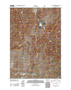 2011 Map of Brewer Reservoir, 2011 Print